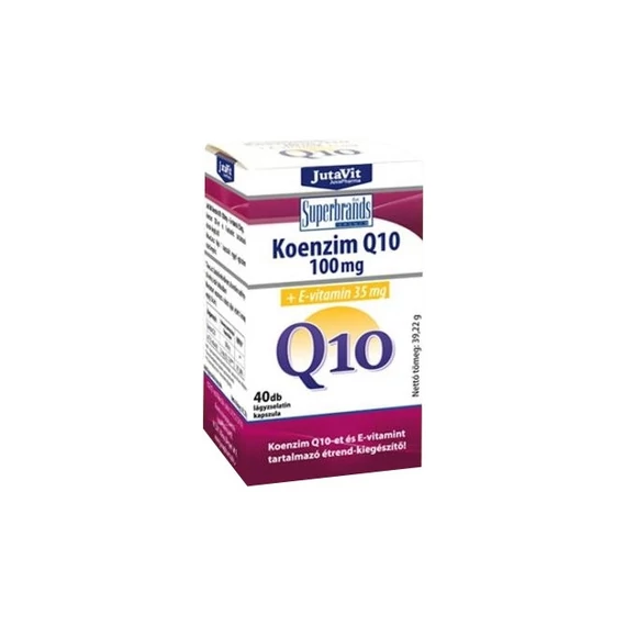 Jutavit Koenzim Q10 100mg + E-Vitamin 35mg Lágyzselatin Kapszula 40db