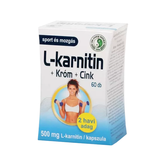 DR.CHEN L-karnitin 500 mg + króm és cink kapszula 60x