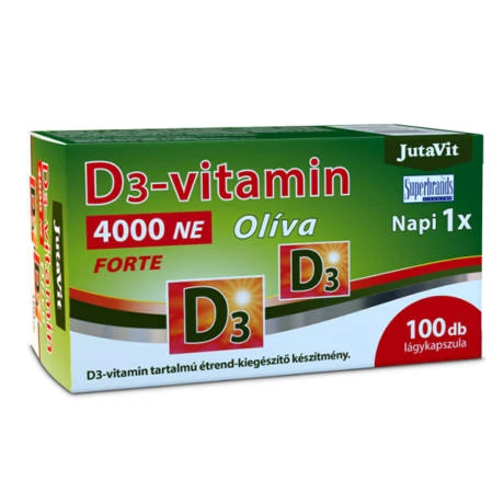 Jutavit D3-vitamin Olíva 4000NE Forte lágykapszula 100X 