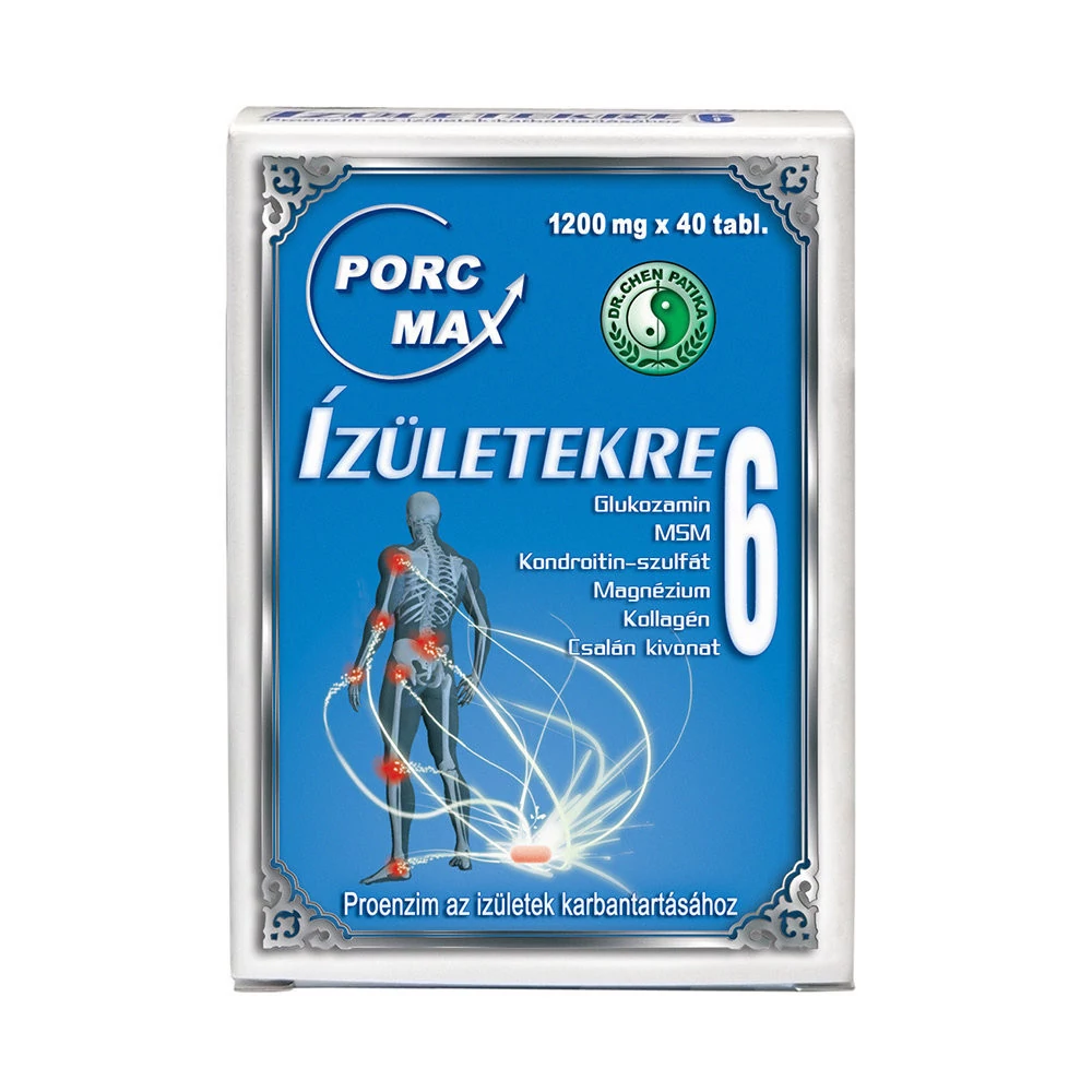 DR. CHEN PORC-MAX ÍZÜLETEKRE 6 TABLETTA - 40DB