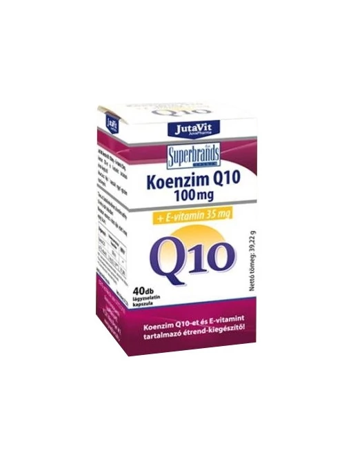 Jutavit Koenzim Q10 100mg + E-Vitamin 35mg Lágyzselatin Kapszula 40db